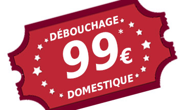 Offre spéciale : débouchage domestique à partir de 99€